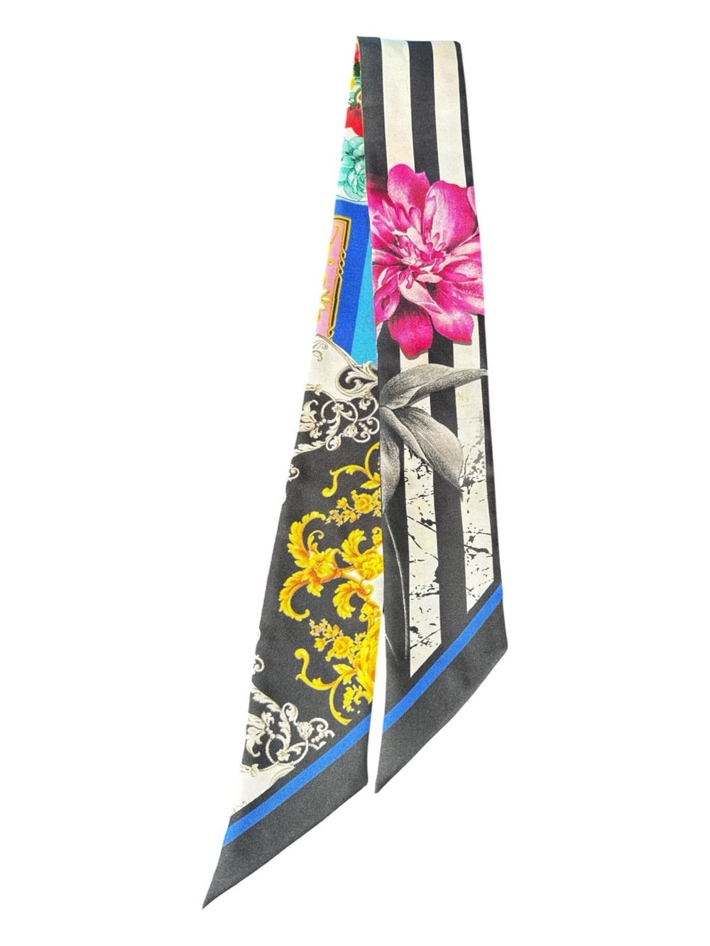 HOUSE OF TURK & TURK TT038 Royal Floral Silk Twilly/Scarf
